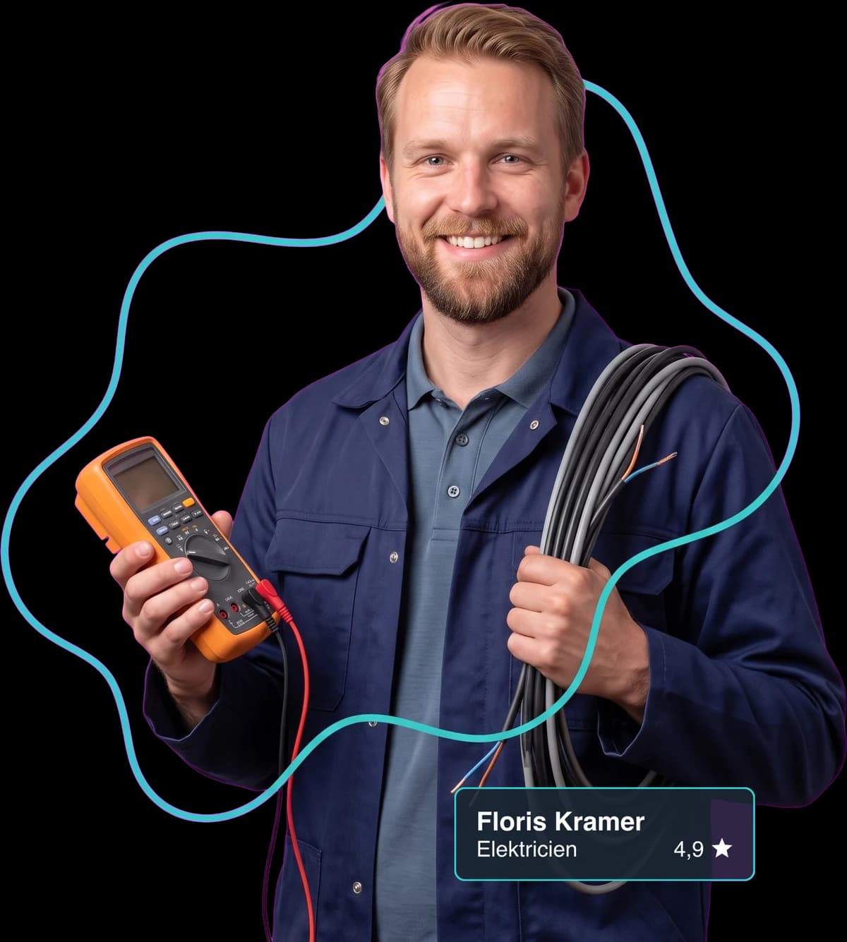 Elektricien aan het werk