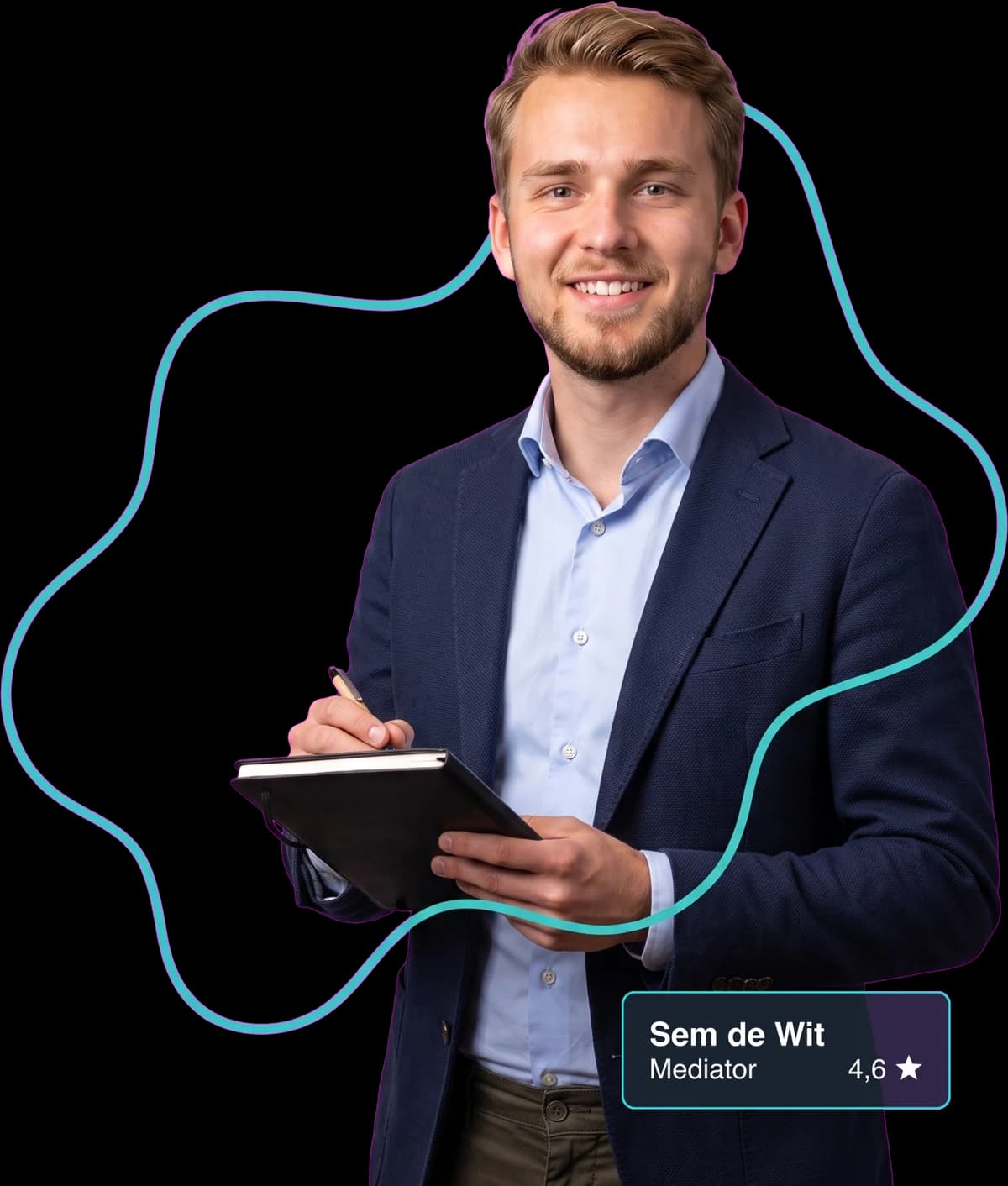 Mediator aan het werk