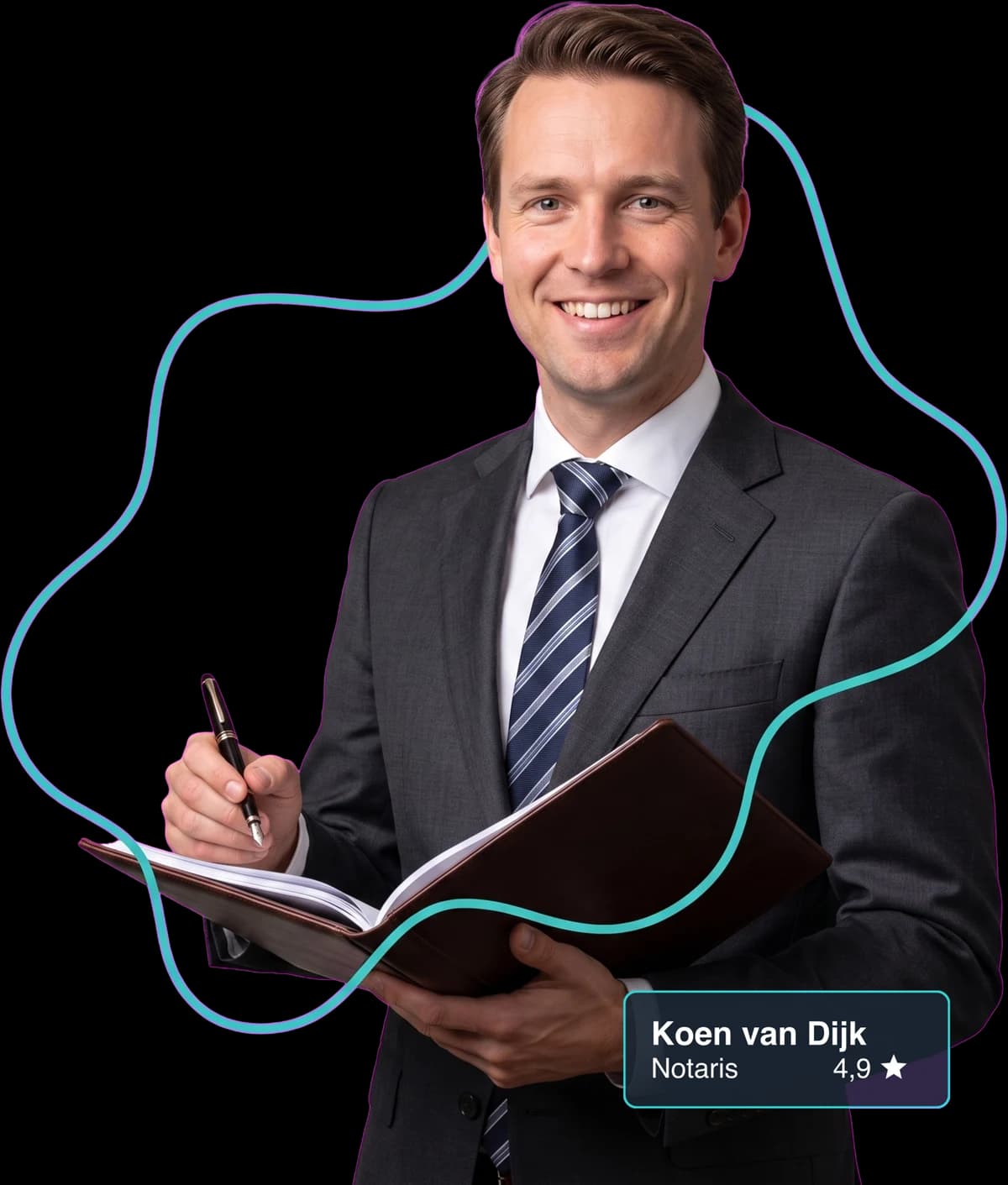Notaris aan het werk