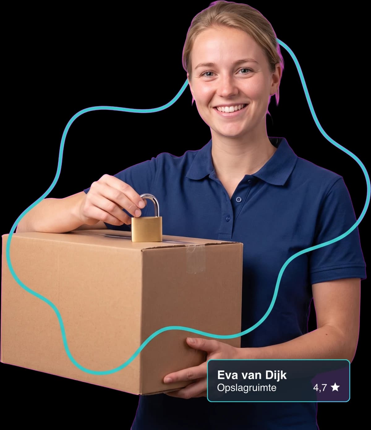 Opslagruimte aan het werk