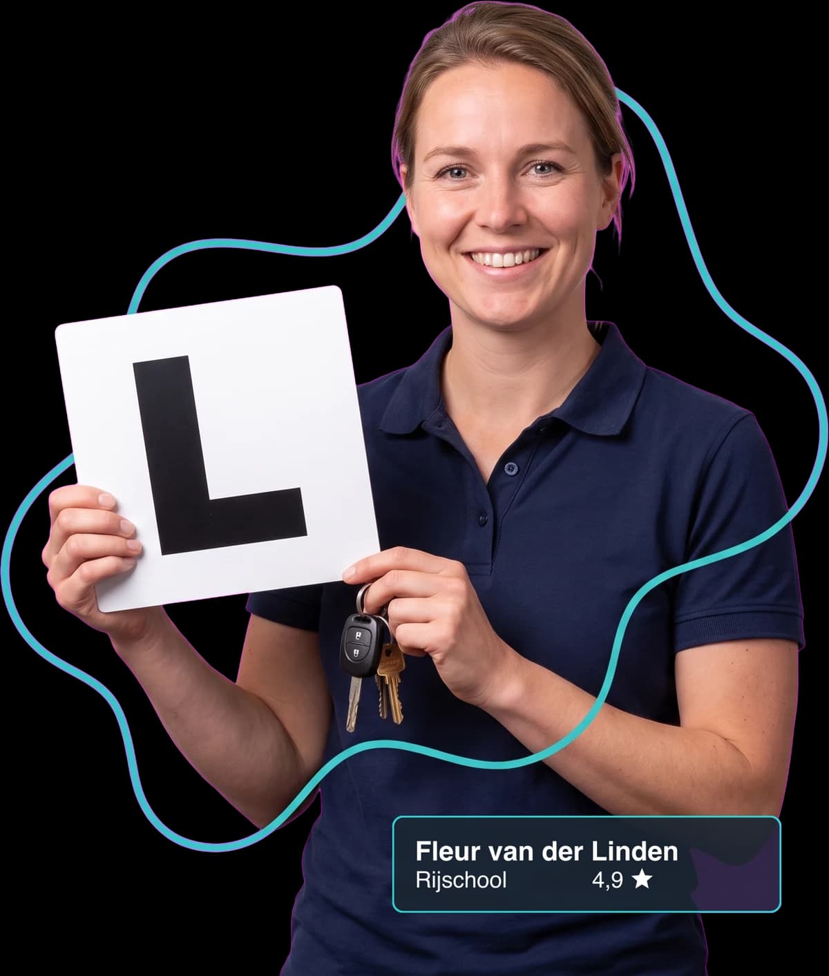 Rijschool aan het werk